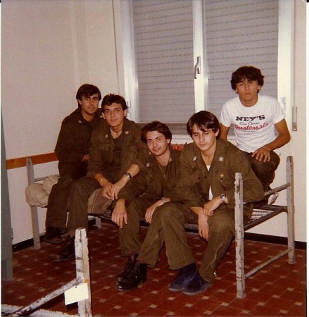 87° VAM-in camerata, Bruno, Franco, io, Paolo e Giancarlo.